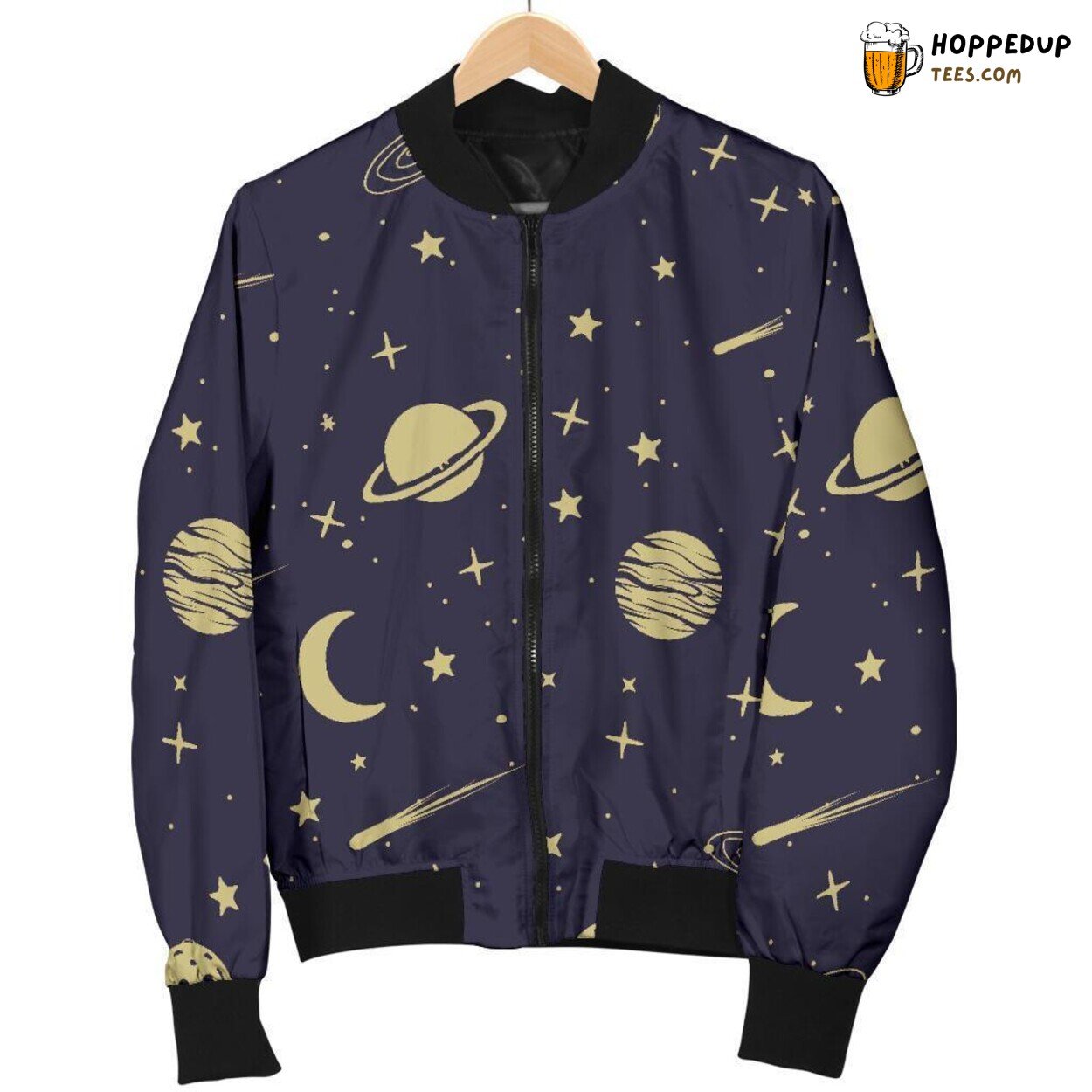 Men’s Bomber Jacket Displaying Constellation Wonders Unique Pattern Essence Men’s Bomber Jacket Displaying Constellation Wonders Unique Pattern Essence