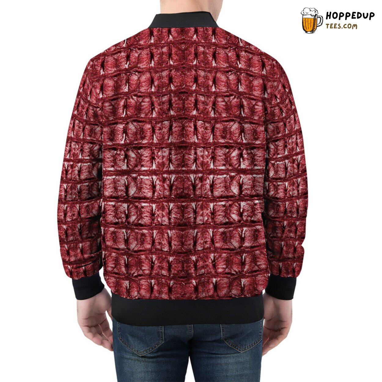 Men’s Bomber Jacket Portrays Artistry in Modern Abstract Design