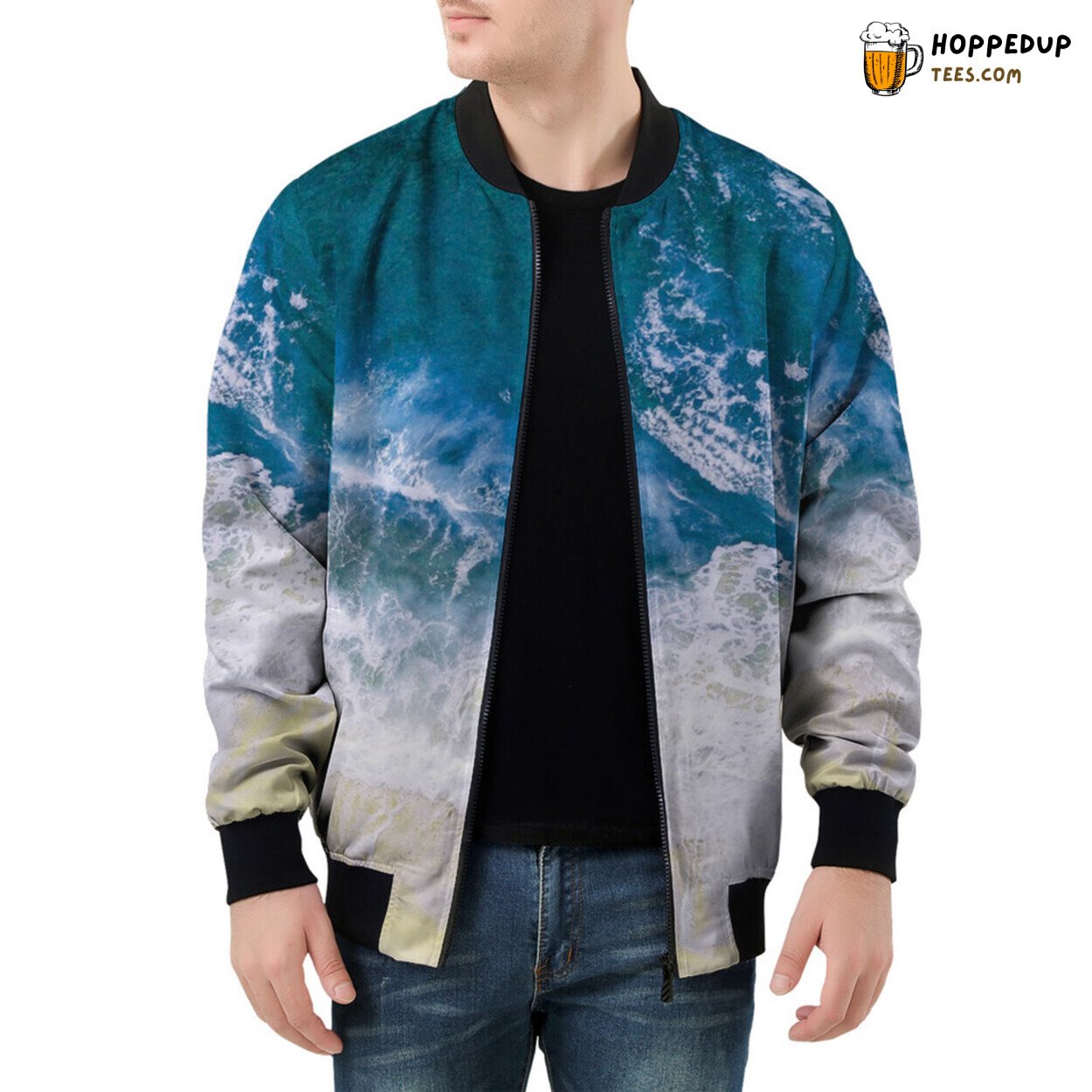 Men’s Bomber Jacket Recreates Sea Shore Sand’s Gentle Feel