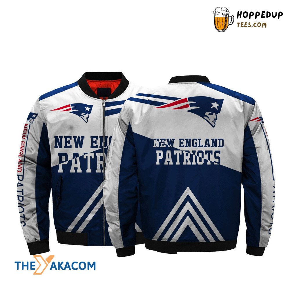 Men’s New England Patriots Special Bomber Jacket Christmas Delight