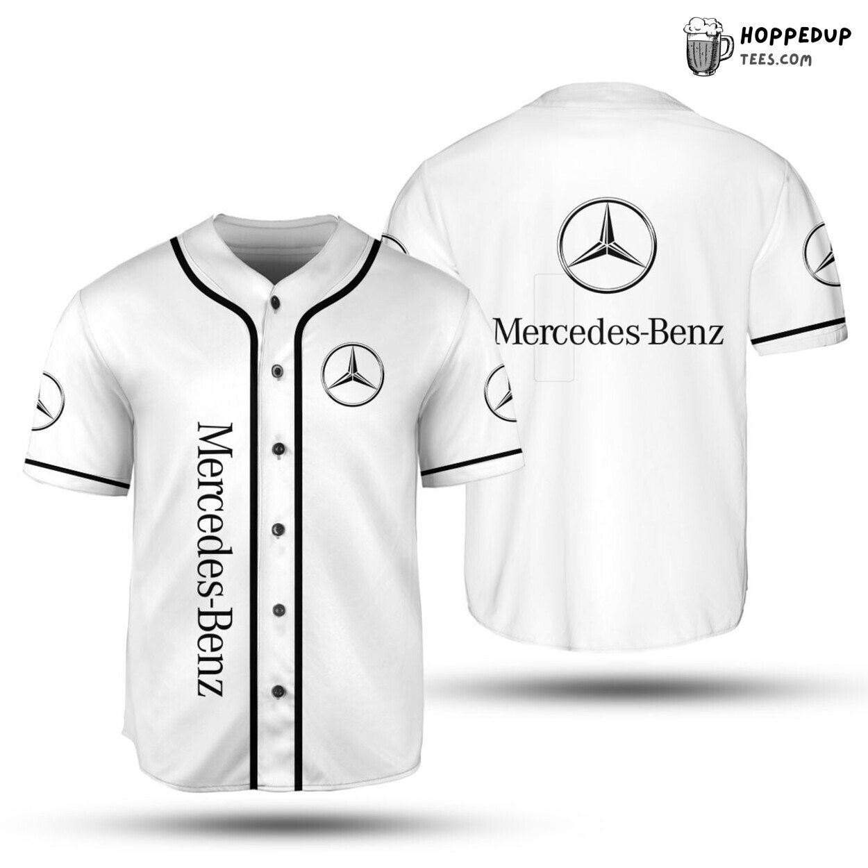 MercedesBenz Baseball Jersey White Unisex Jersey Shirt