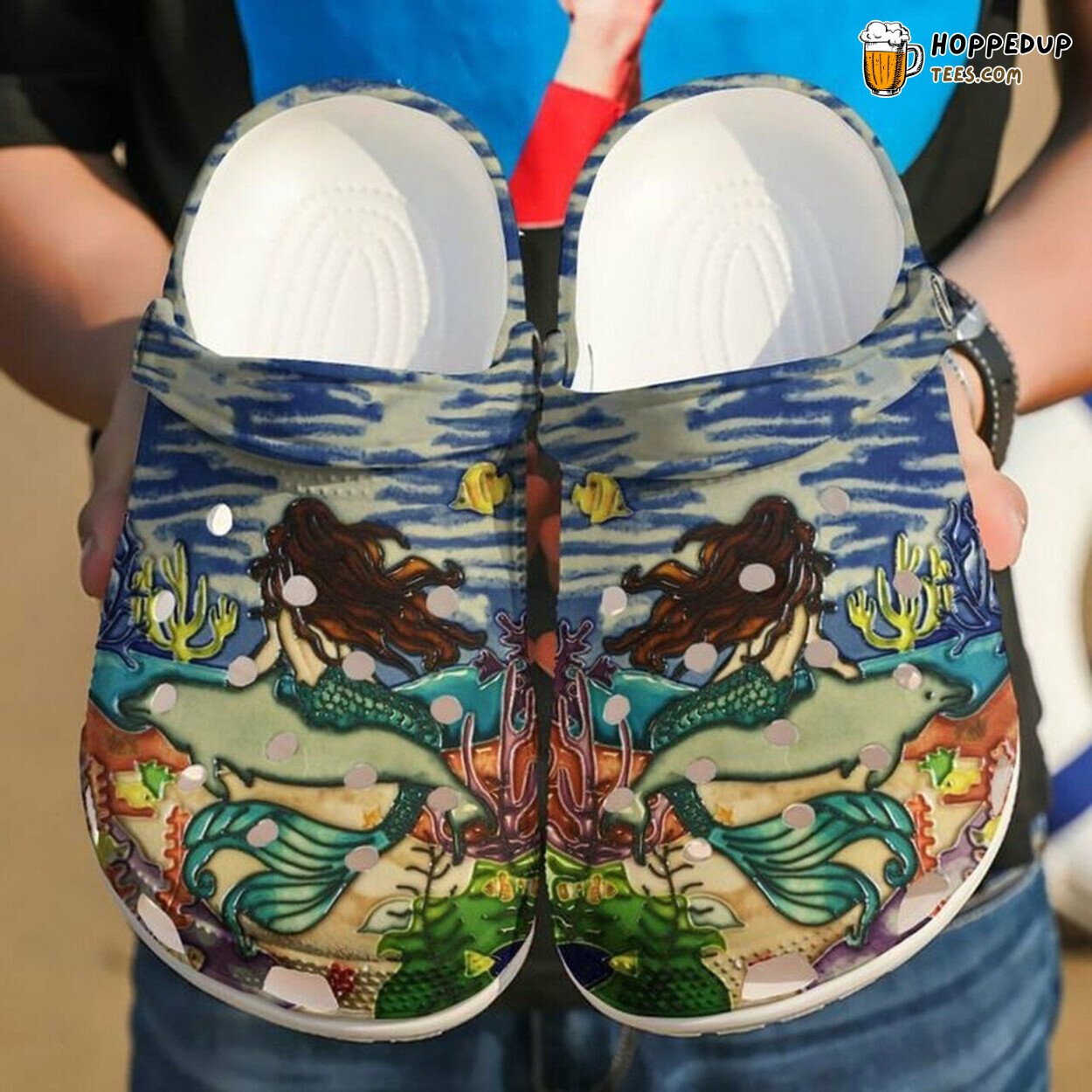 Mermaid And Dolphin 102 Lover Gift Comfortable Rubber Clogs Shoes