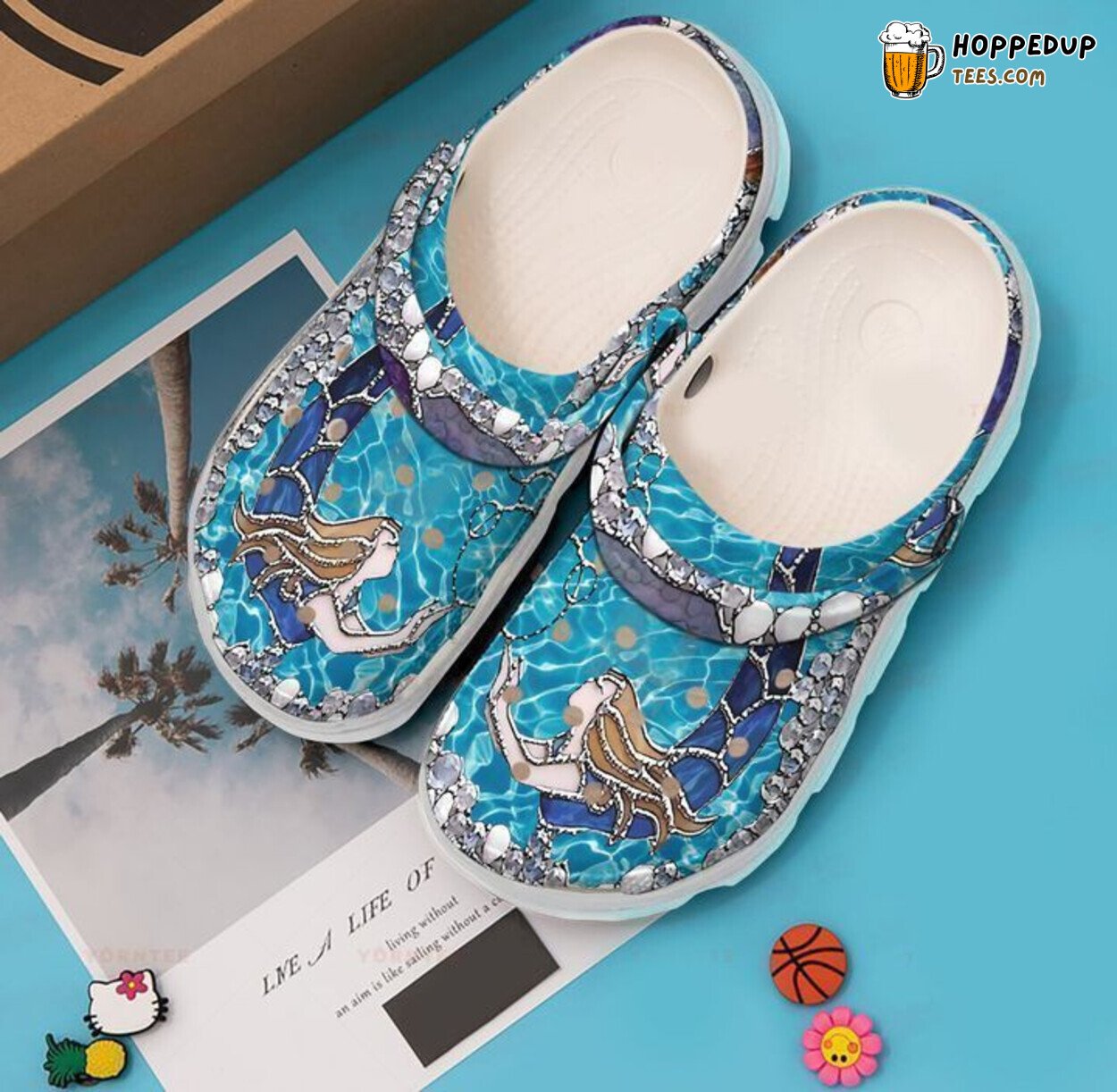 Mermaid Be A Ocean Inspired Rubber Clog Shoes Comfortable for Sea Lovers