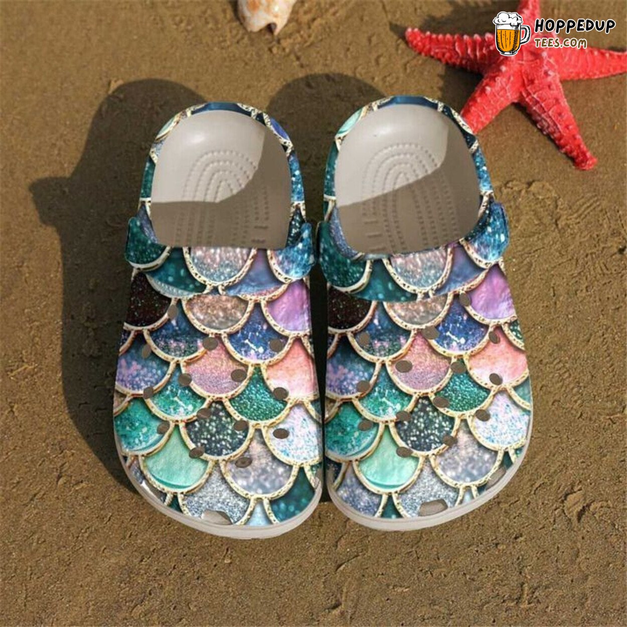 Mermaid Fin Inspired Classic Comfortable Themed Clogs Shoes Design