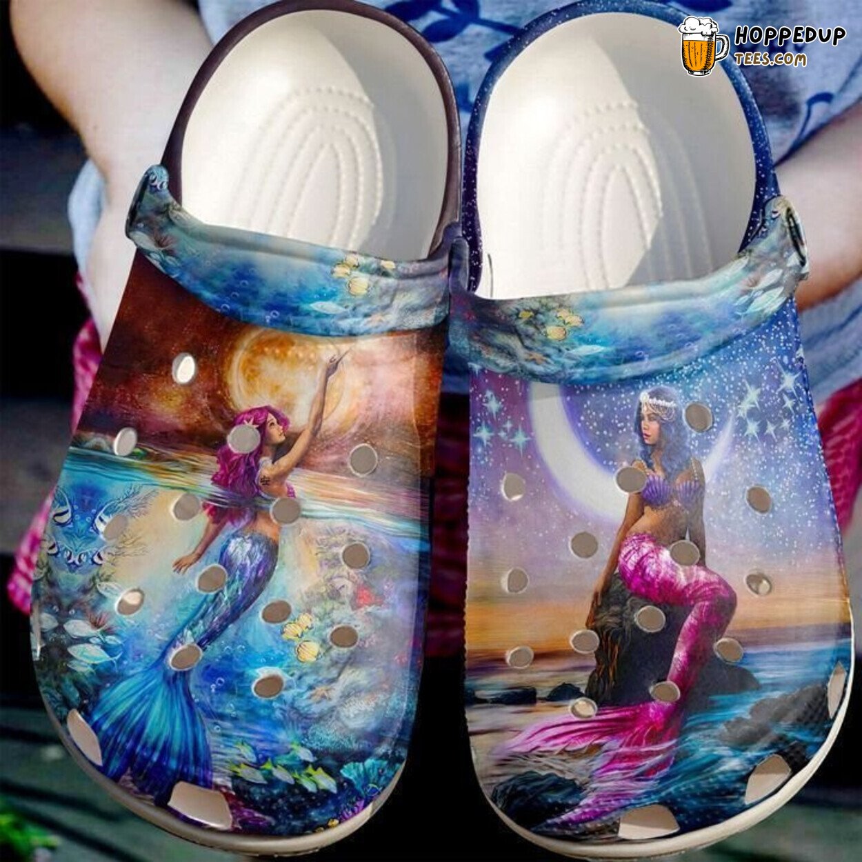 Mermaid Gorgeous Classic Themed Comfortable Unique Design Clog Shoes