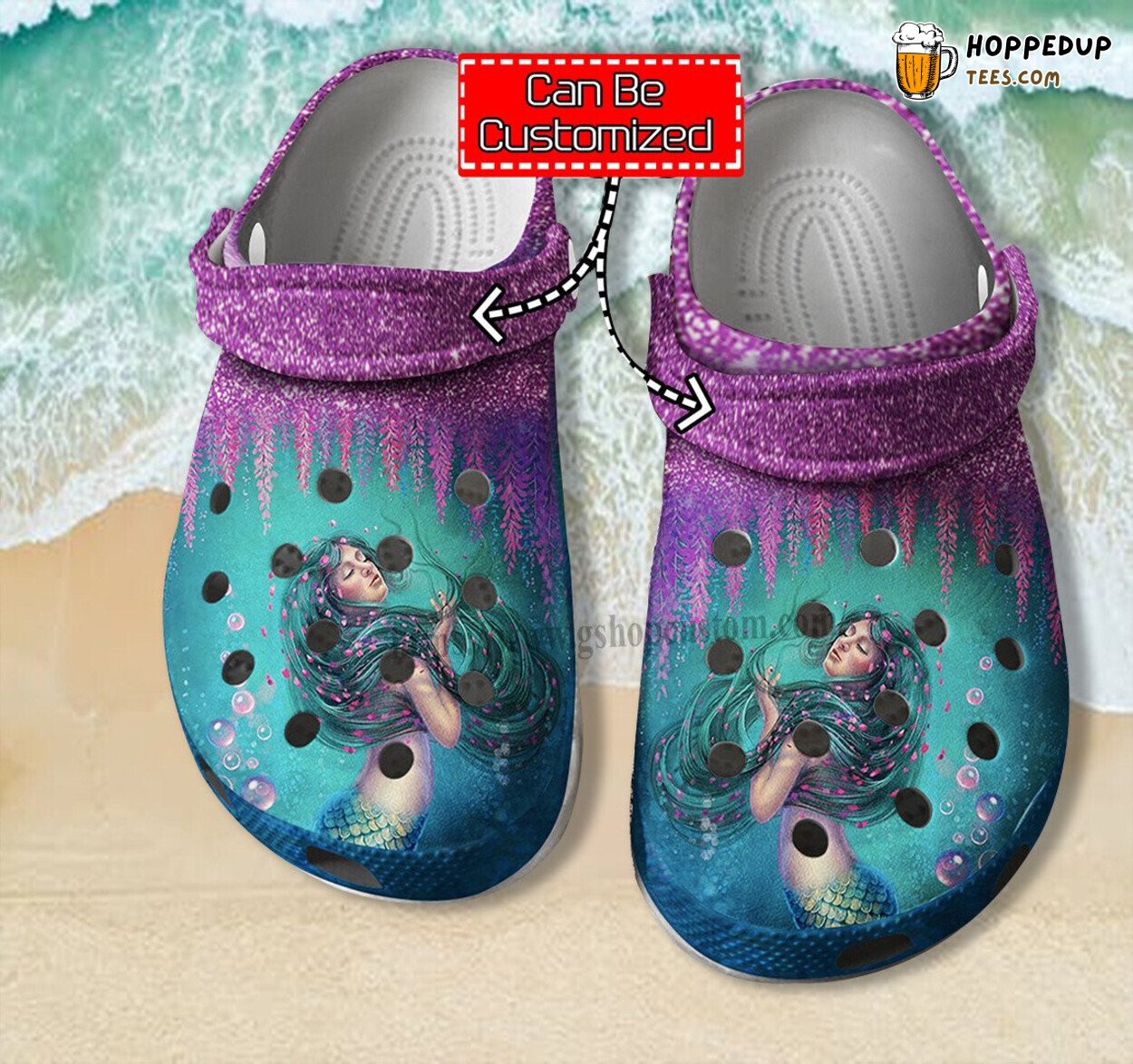 Mermaid Twinkle Ocean Daughter Birthday Custom Mermaid Clogs