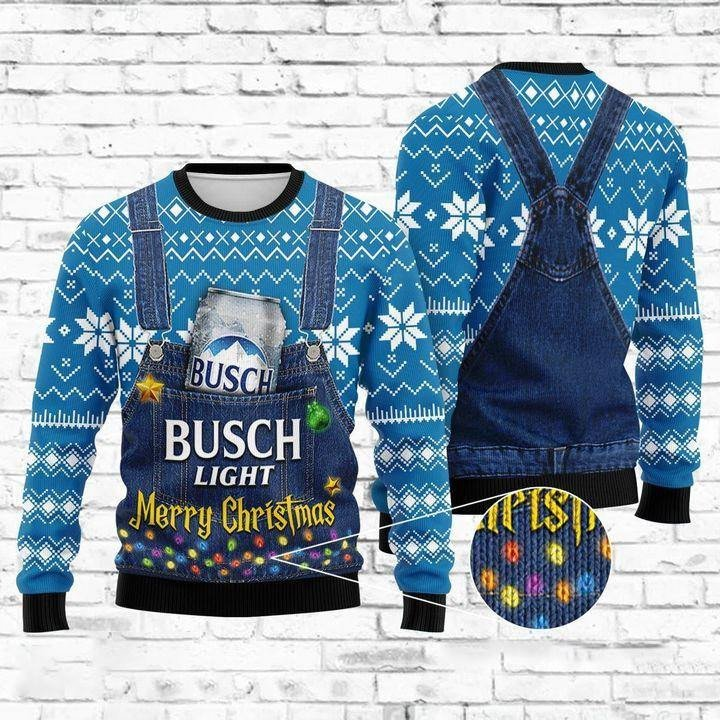 Merry Christmas Busch Light Sweater HU