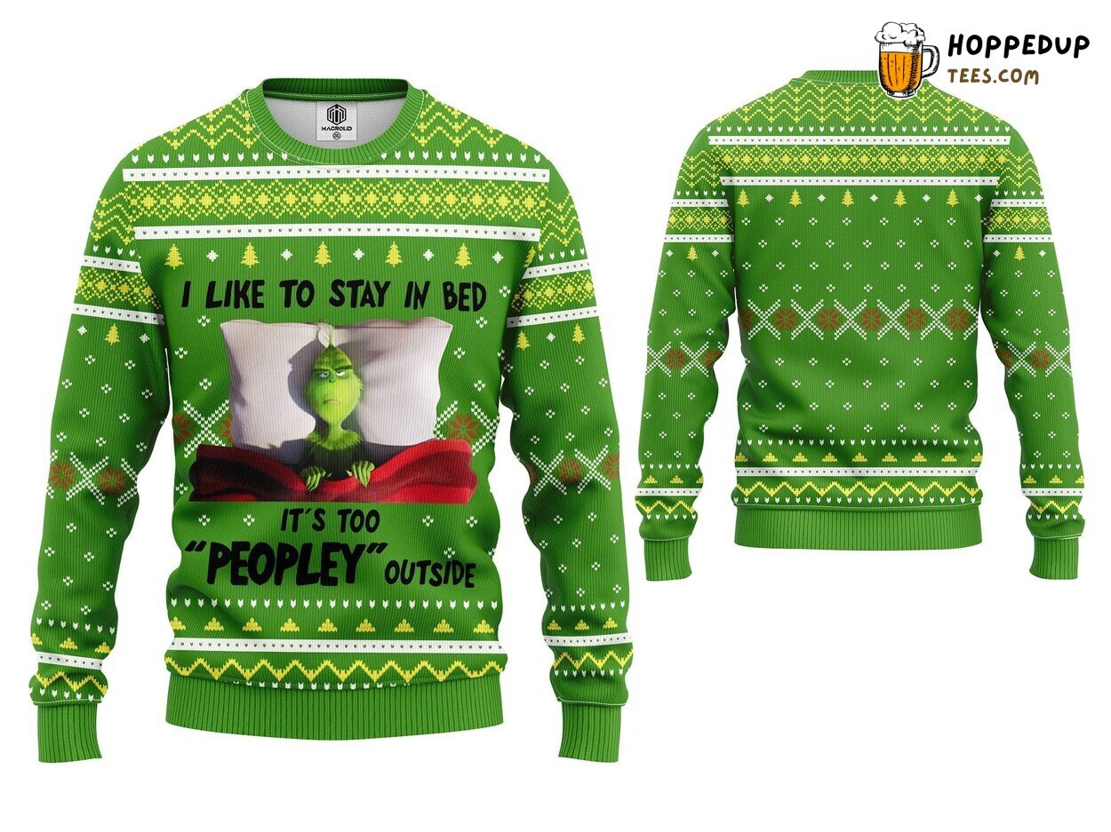 Merry Christmas Grinch Ugly Sweater Xmas Knitted Winter Apparel