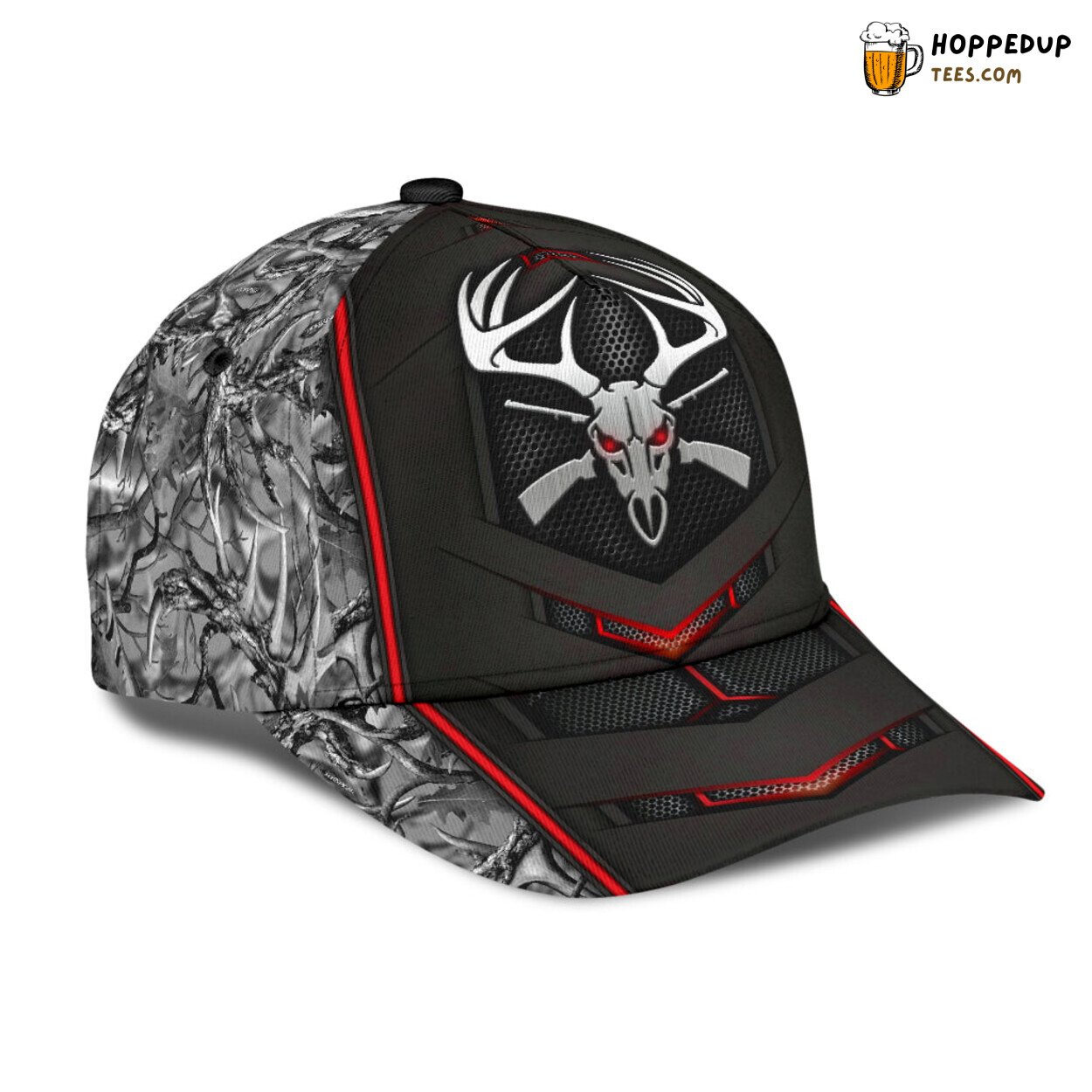 Metal Pattern Vibrant 3D Print Design Classic Baseball Cap Ideal for Hunting