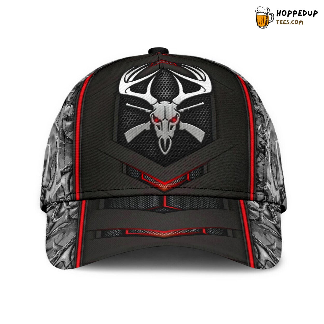 Metal Pattern Vibrant 3D Print Design Classic Baseball Cap Ideal for Hunting