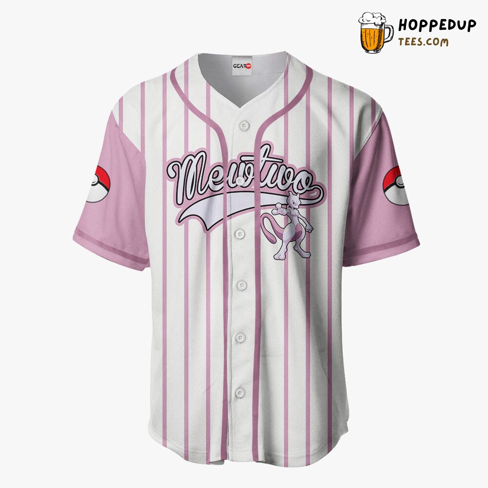 Mewtwo Distinctive Edition Unique Baseball Jersey Collection Design Style
