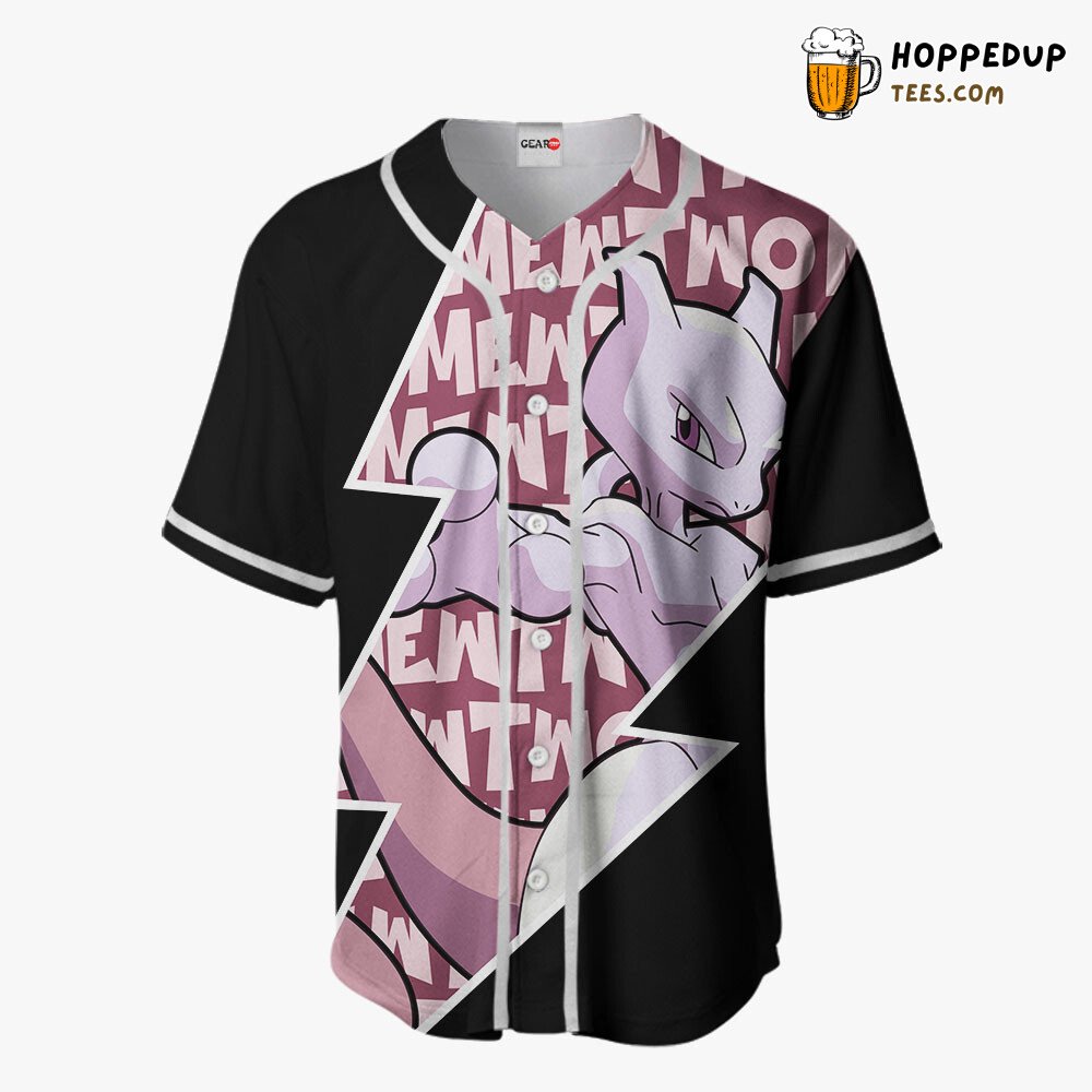 Mewtwo Distinctive Unique Design Baseball Jersey Collection Edition Style