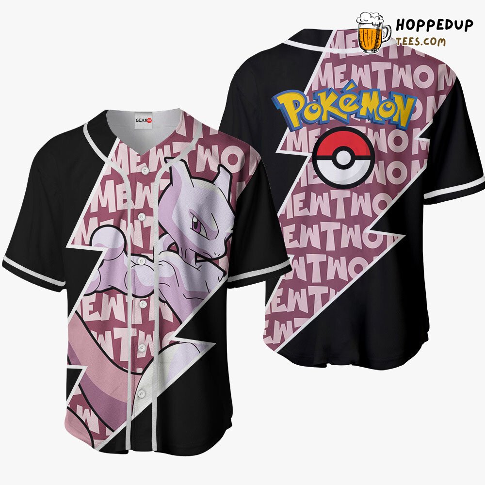 Mewtwo Distinctive Unique Design Baseball Jersey Collection Edition Style Mewtwo Distinctive Unique Design Baseball Jersey Collection Edition Style