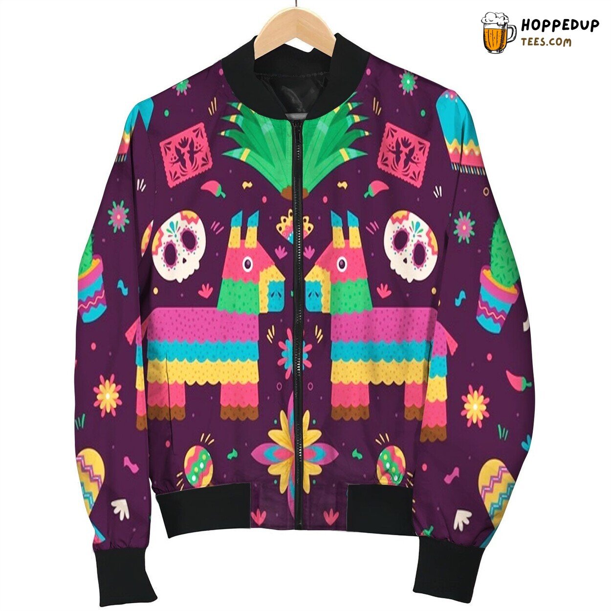 Mexican Design Pattern Bomber Jacket