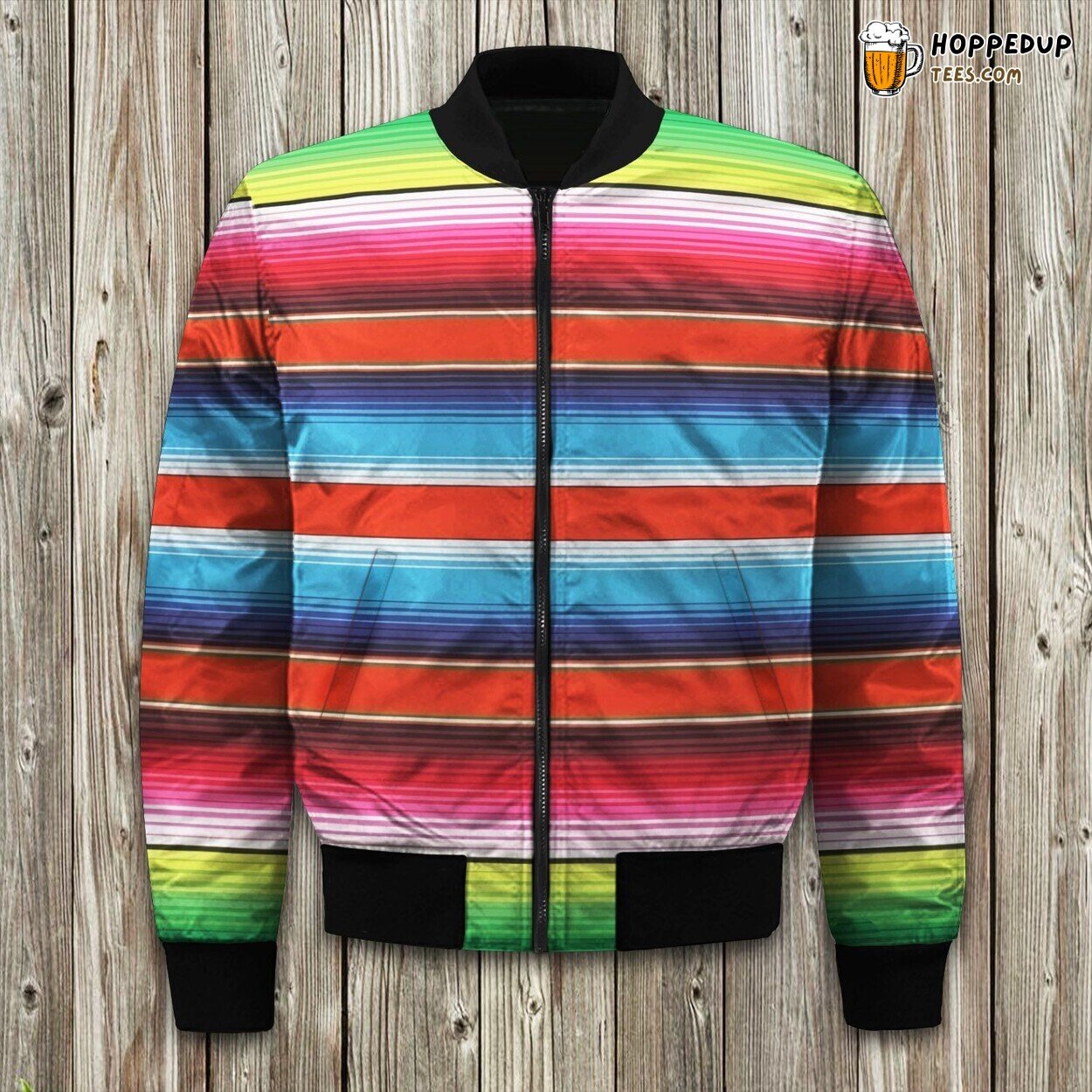 Mexican Serape Baja Design Winter Bomber Jacket Elite Series