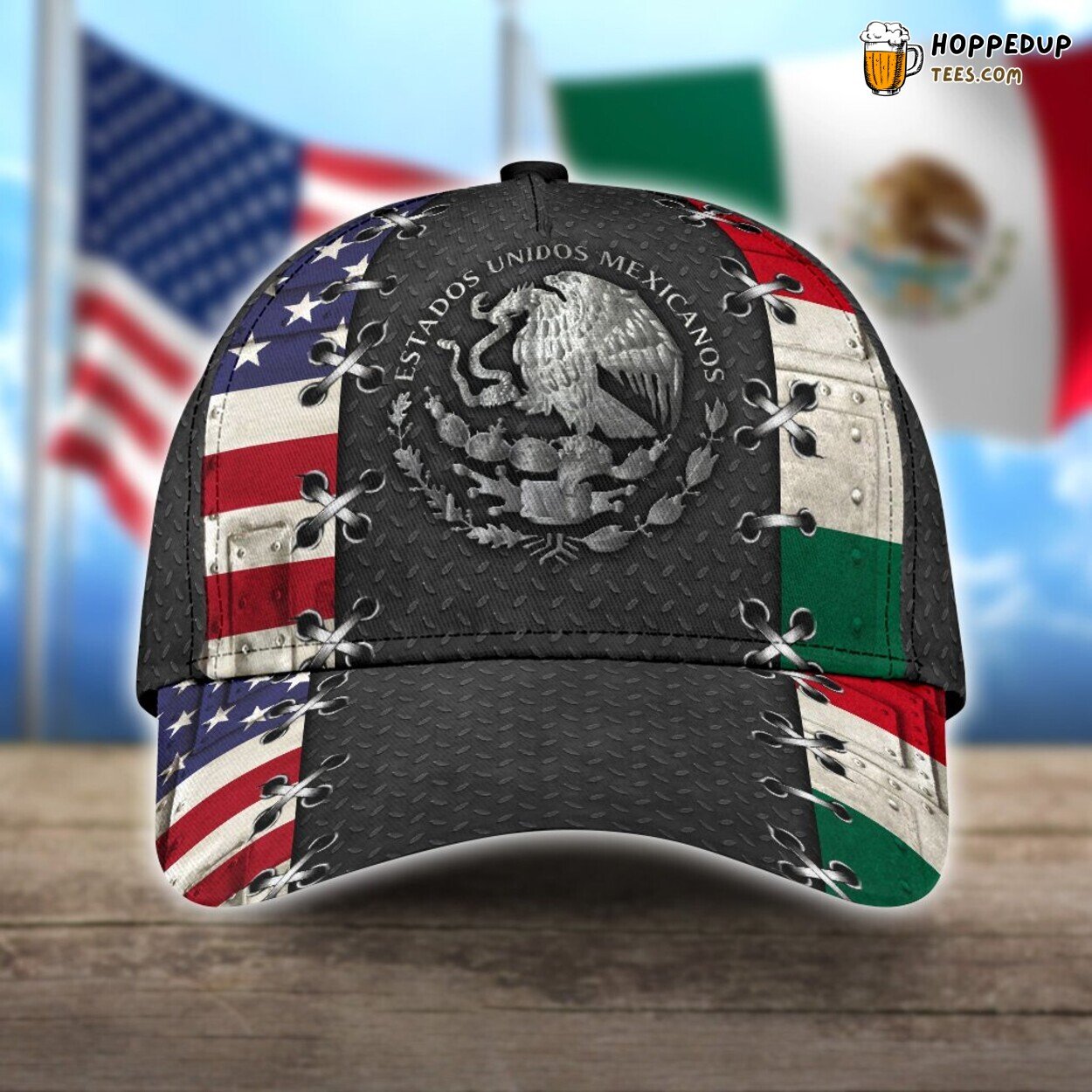 Mexicanamerican Print Baseball Cap Unique Mexicousa Design Hat Enthusiast Wear Mexicanamerican Print Baseball Cap Unique Mexicousa Design Hat Enthusiast Wear