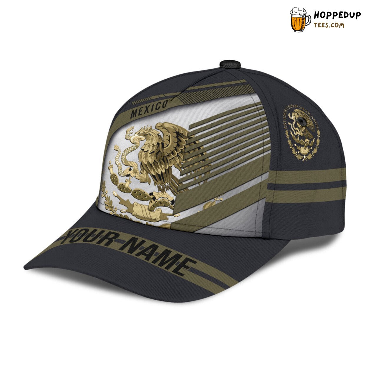 Mexico 3D Full Printed Classic Baseball Personalized Name Cap Hat