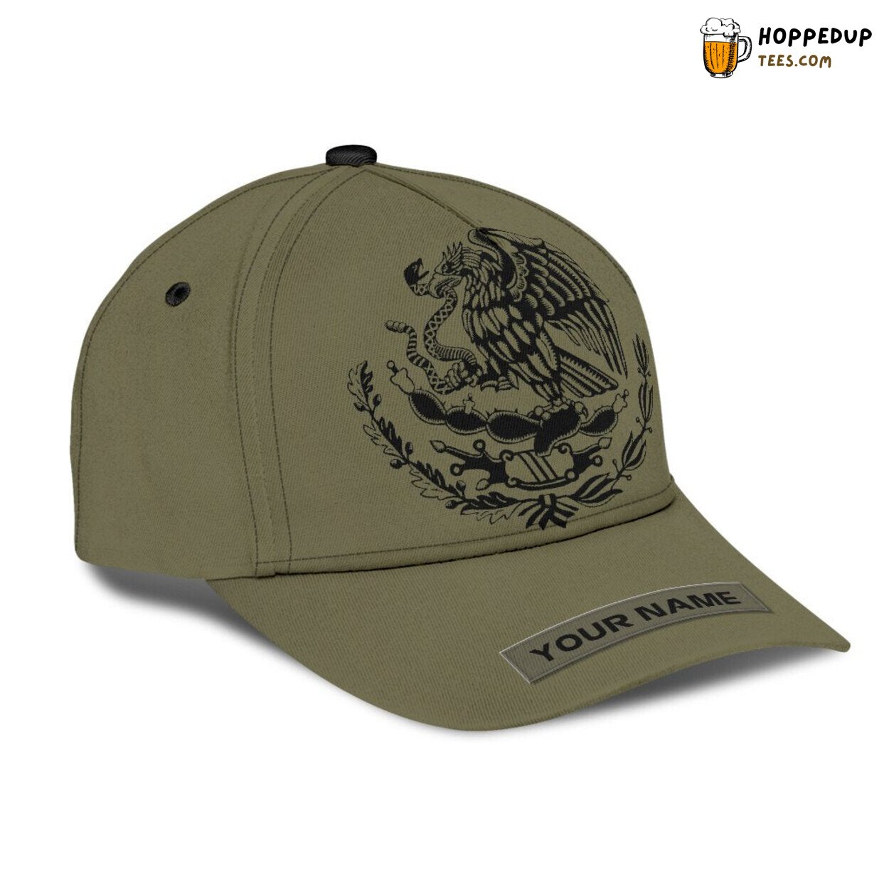 Mexico Custom Name 3D Printed Classic Baseball Hat Unique Style Cap