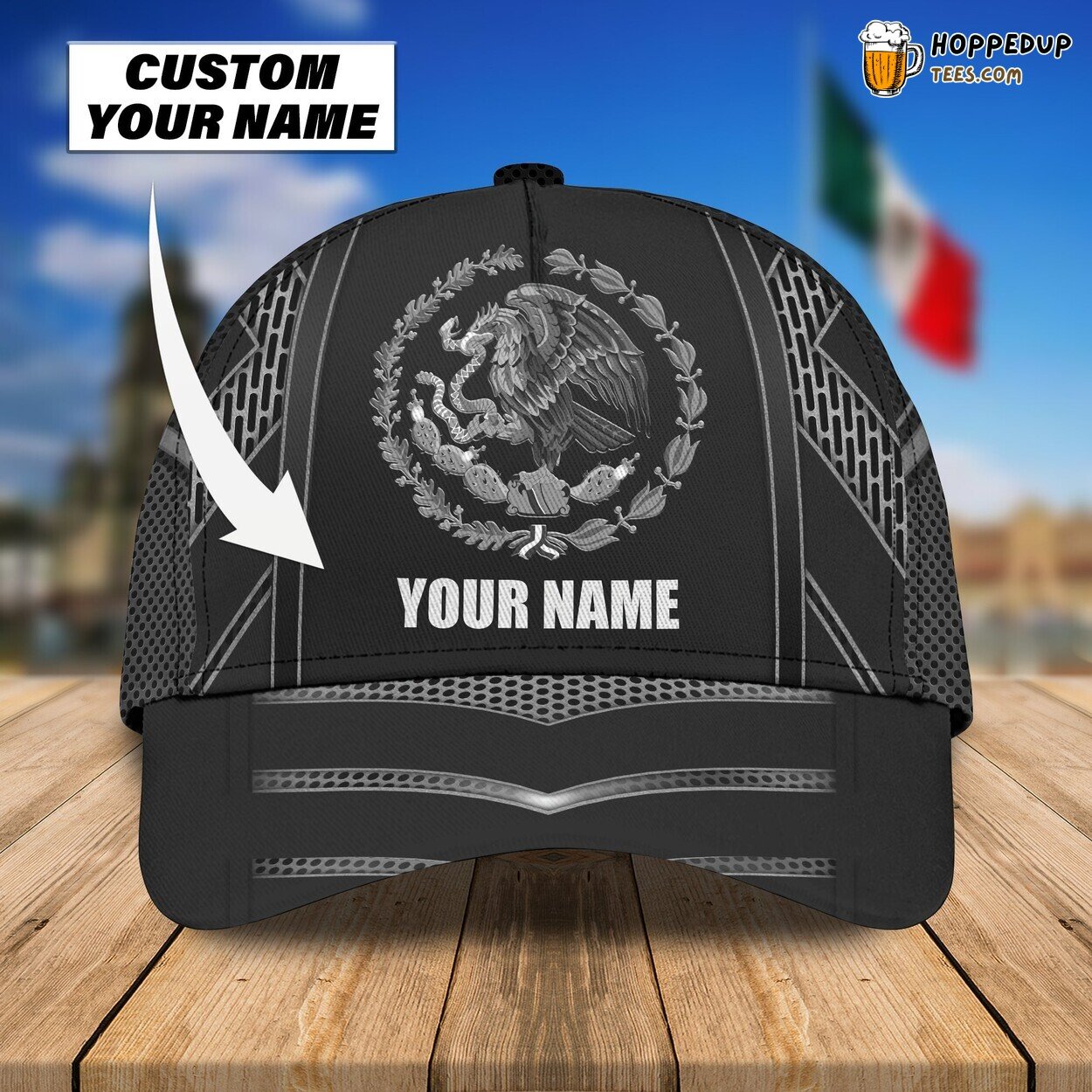 Mexico Design Classic 3D Cap Unique Custom Name Premium Edition Authentic