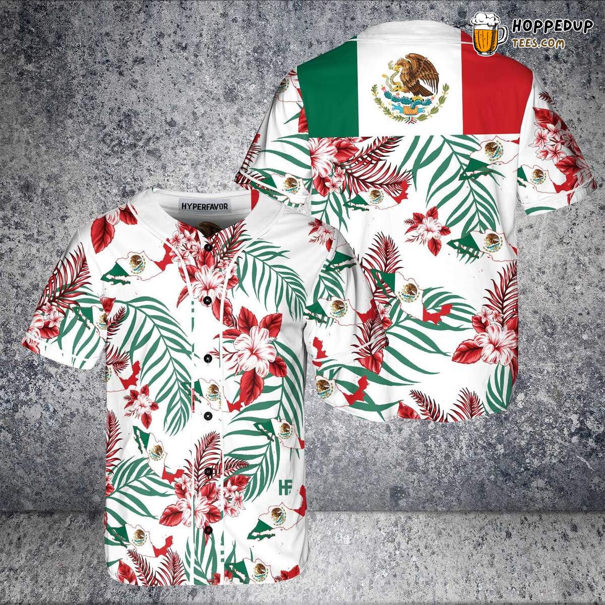 Mexico Proud Heritage 3D Printed Art Baseball Jersey Shirt Pride