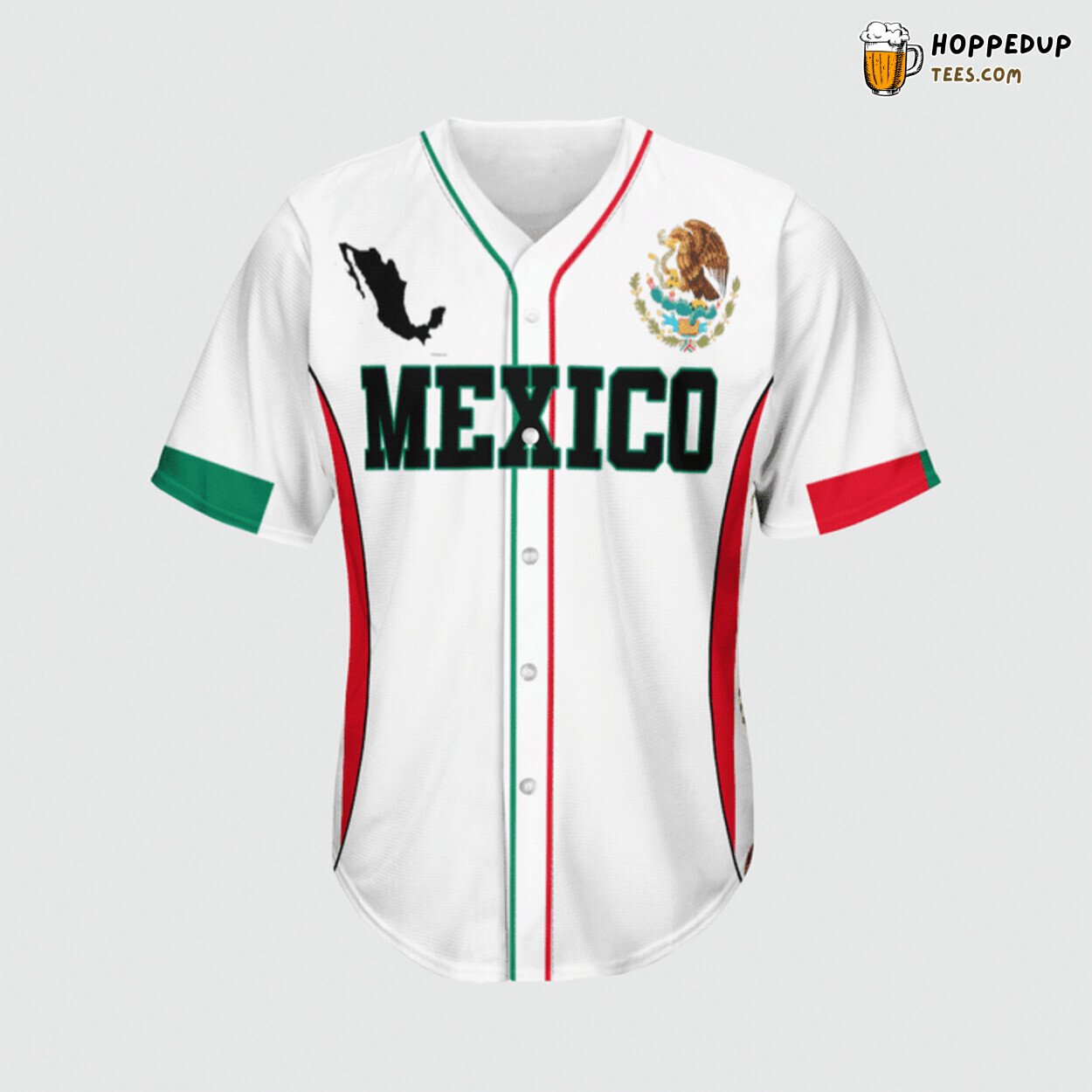 Mexico Skull My Home My Blood Baseball Tee Jersey Shirts 3D
