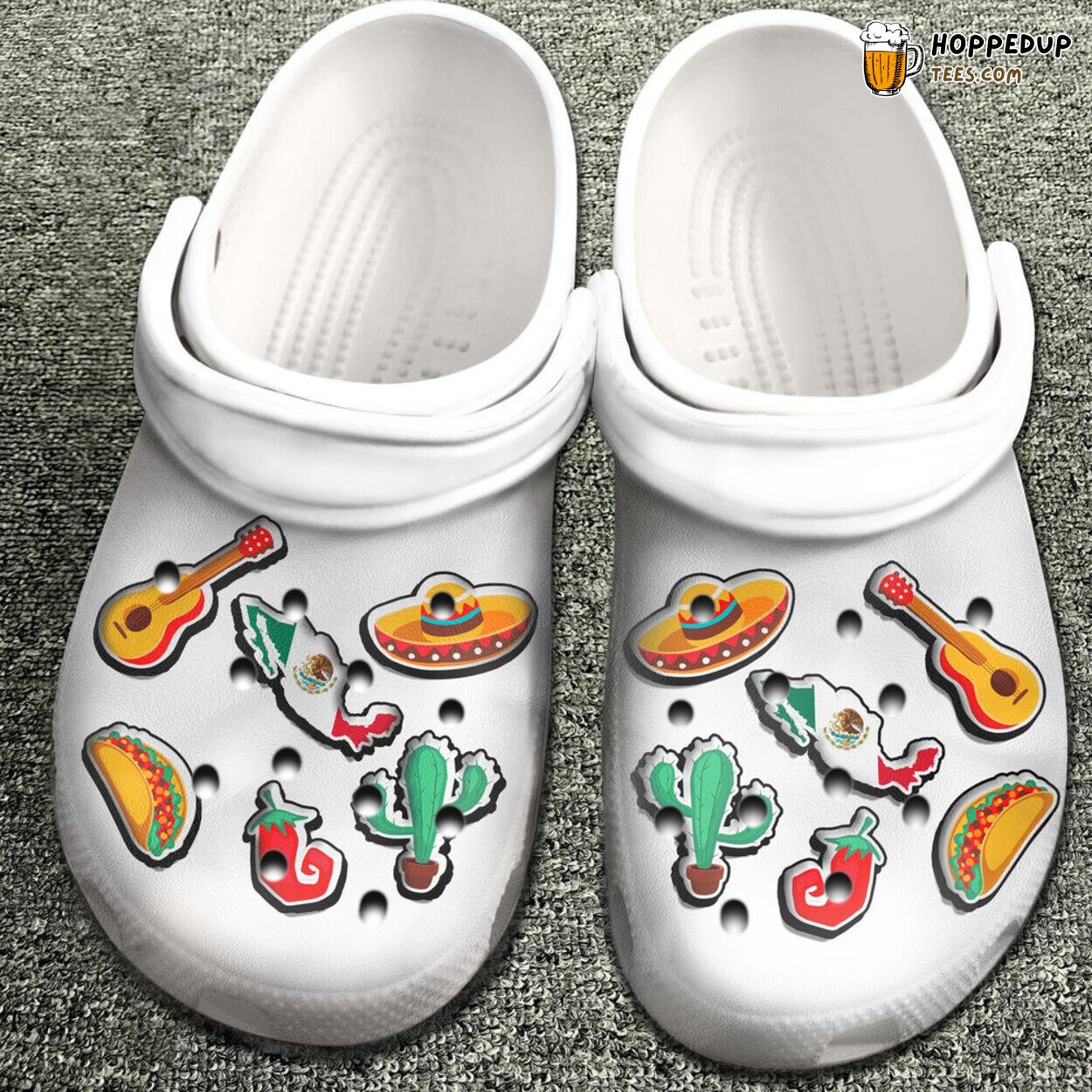 Mexico Symbols Fan Gift Classic Water Comfy Rubber Clog Footwear