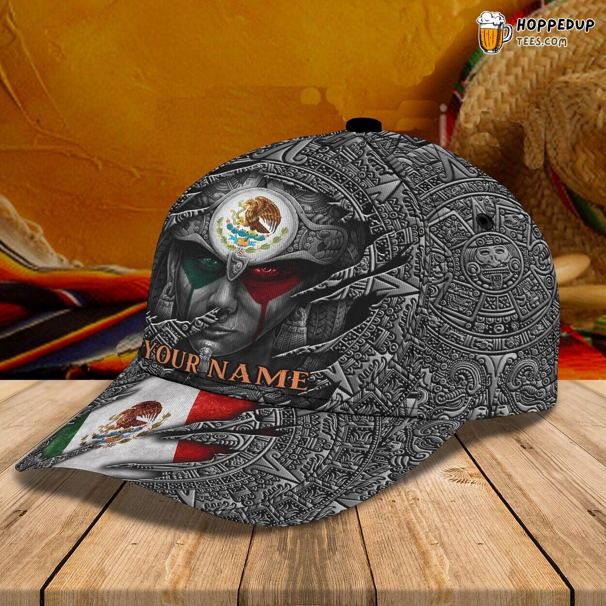 Mexico Theme 3D Classic Cap Personalized Name Premium Unique Elegant Style Mexico Theme 3D Classic Cap Personalized Name Premium Unique Elegant Style