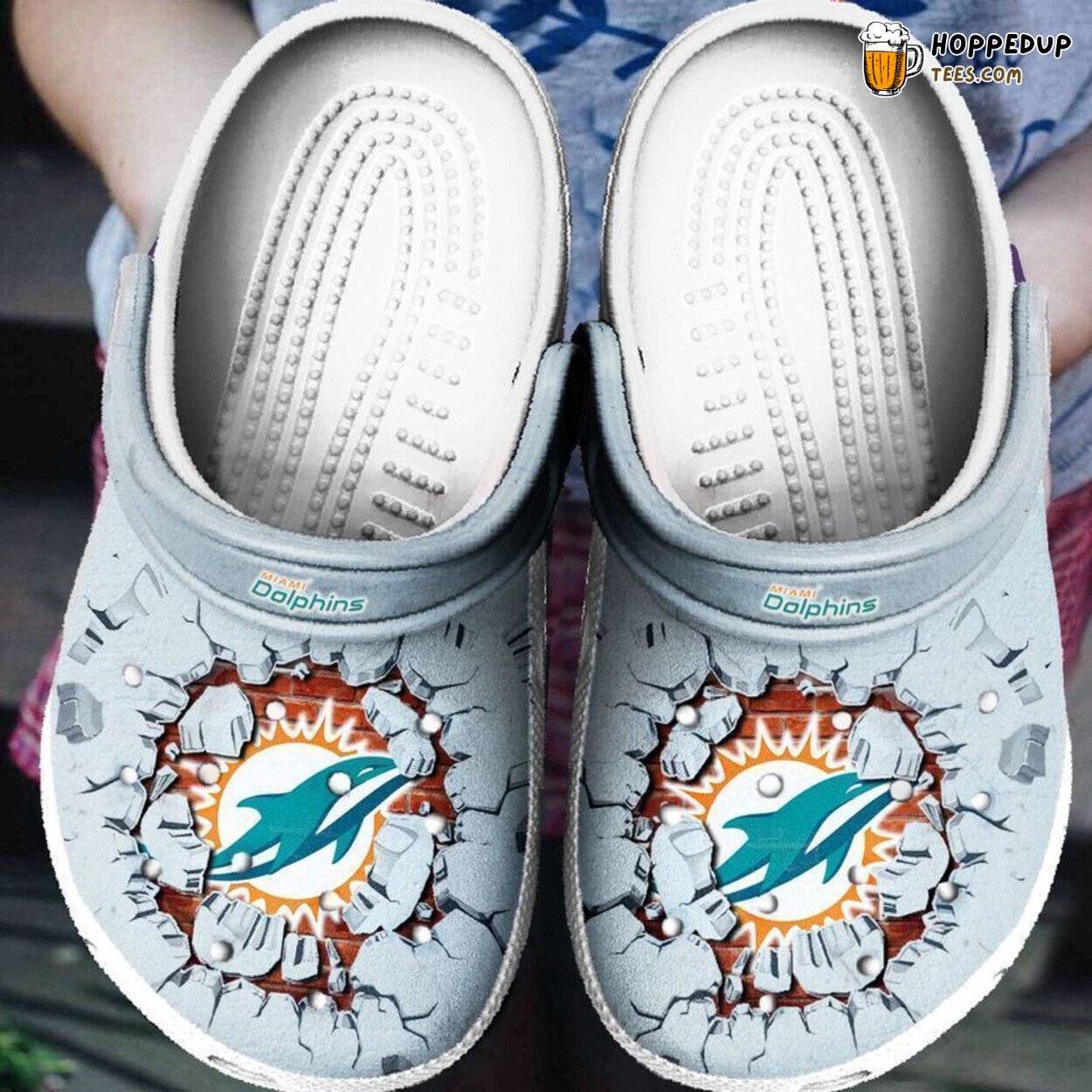 Miami Dolphin Tide Theme Comfortable Unique Stylish Design Clogs