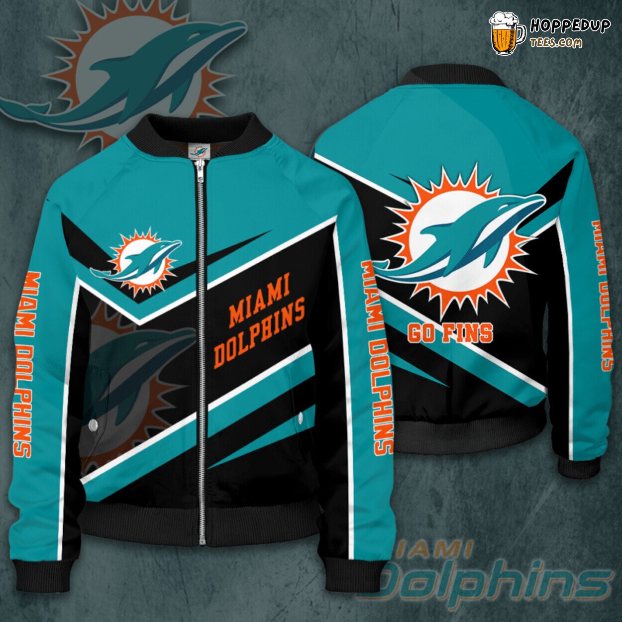 Miami Dolphins Classic MD Bomber Jacket Exclusive Design