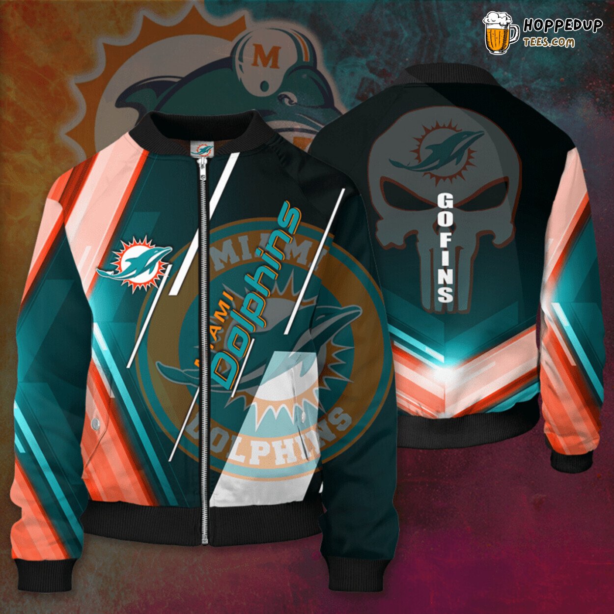 Miami Dolphins Classic MD NFL Bomber Jacket Special Design