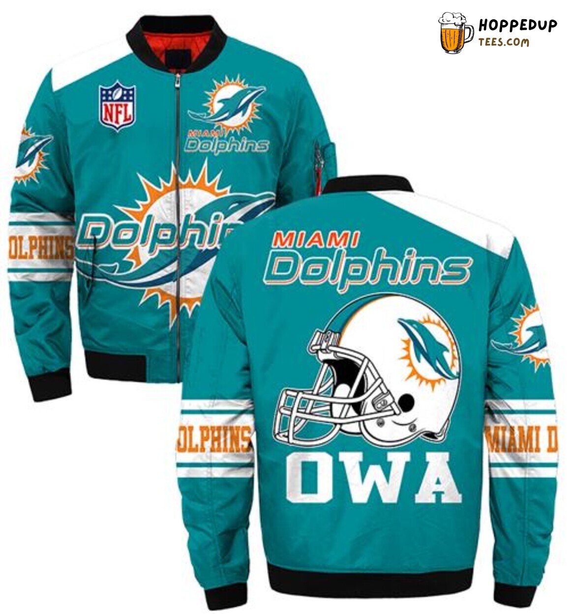 Miami Dolphins Men’s Style1 Winter Bomber Jacket Unique Gift