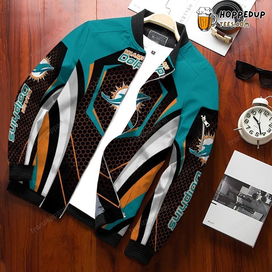 Miami Dolphins Tailored Edition Premium Bomber Jacket Elite Performance