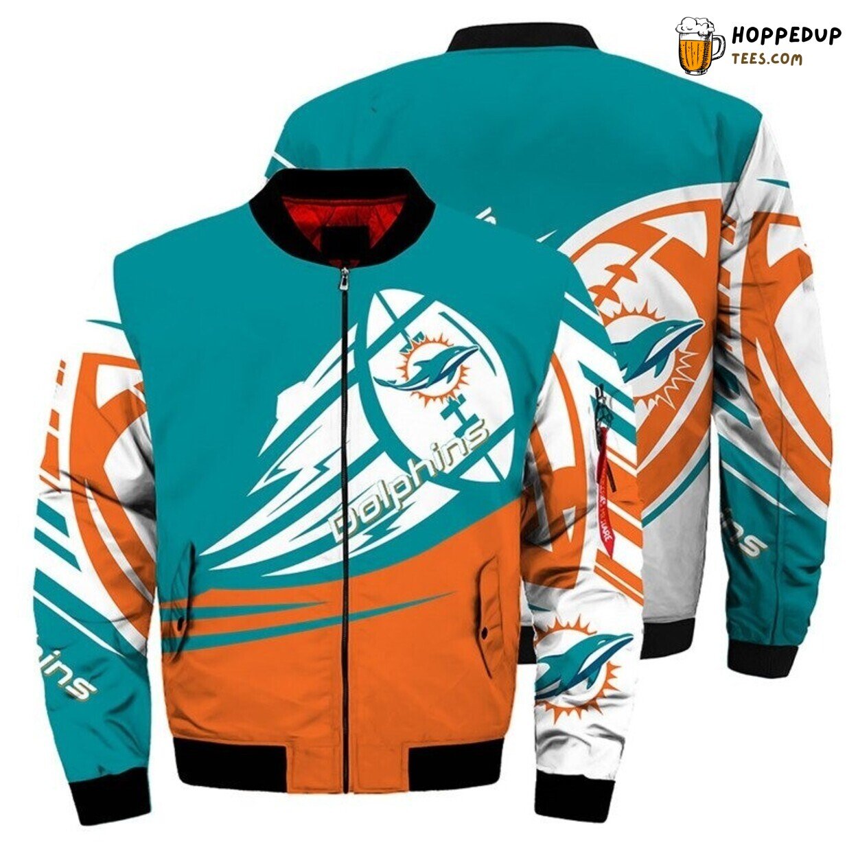 Miami Dolphins Ultra Balls Graphic Bomber Jacket Unique Design