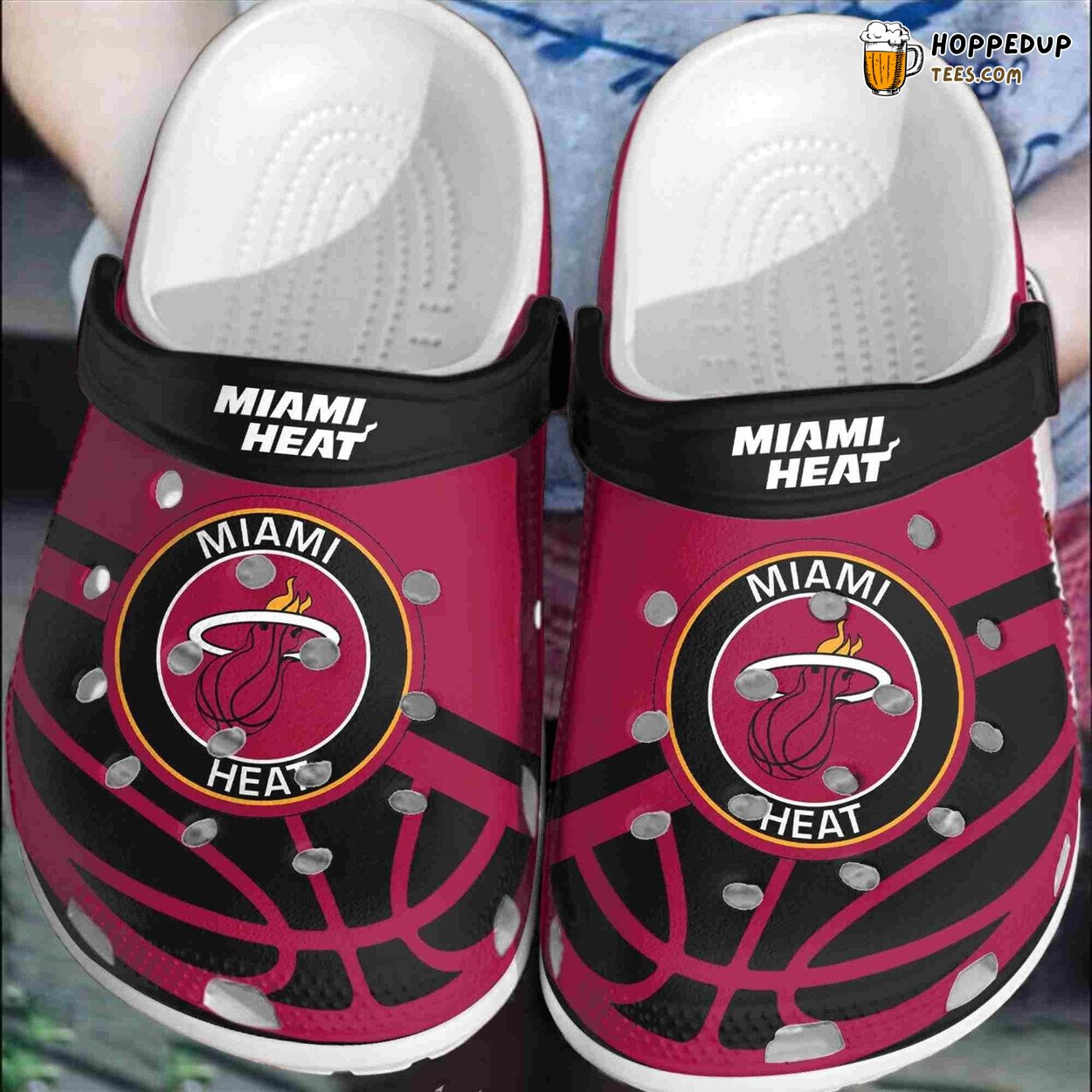 Miami Heat Basketball Club Comfortable Clogs Shoes Unique Style