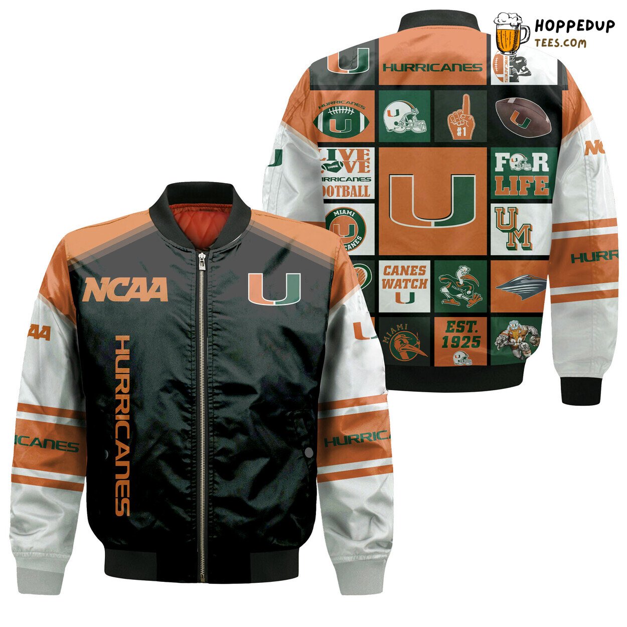 Miami Hurricanes NCAA Premium Design Bomber Jacket Collection
