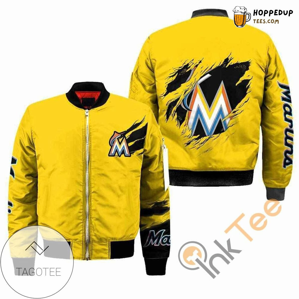 Miami Marlins Classic Edition MLB Stylish Bomber Jacket Design