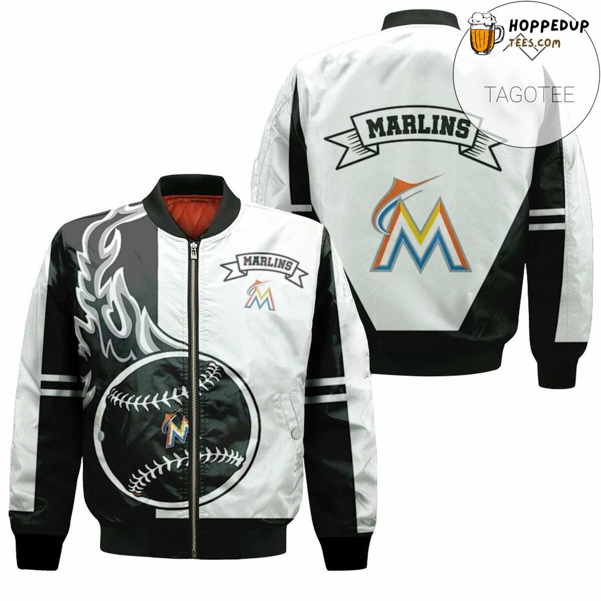 Miami Marlins MLB Fan Identity Bomber Jacket with Authentic Vibe