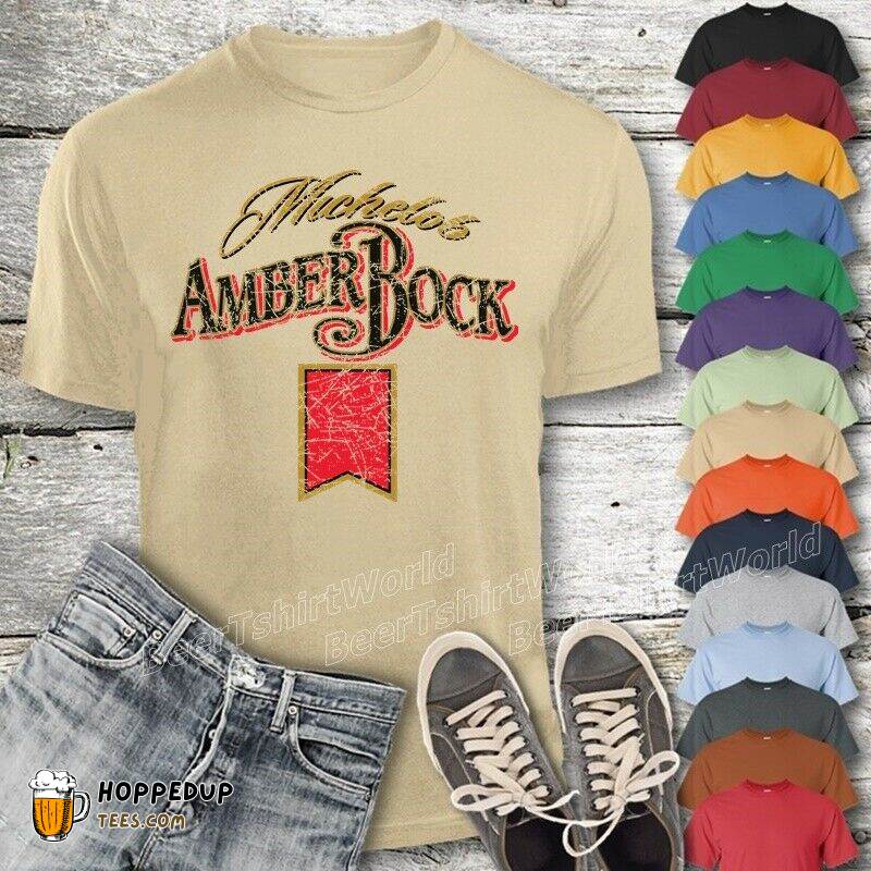 Michelob Amber Bock Color Worn Pattern T-Shirt HU