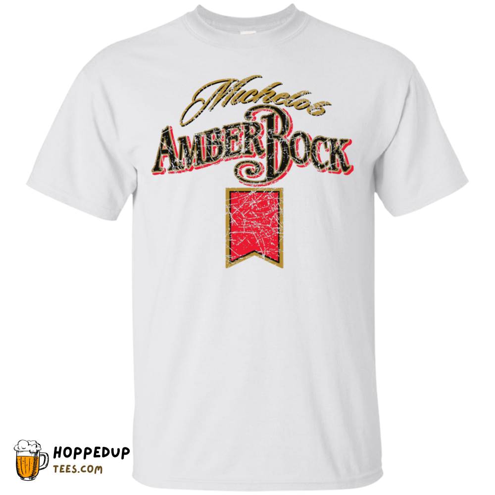 Michelob Amber Bock Color Worn Pattern T-Shirt HU