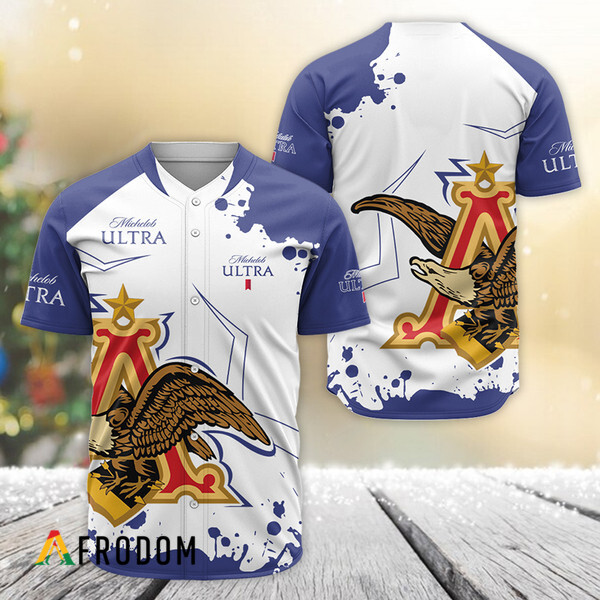 Michelob Ultra Anheuser Eagle Logo Baseball Jersey HU