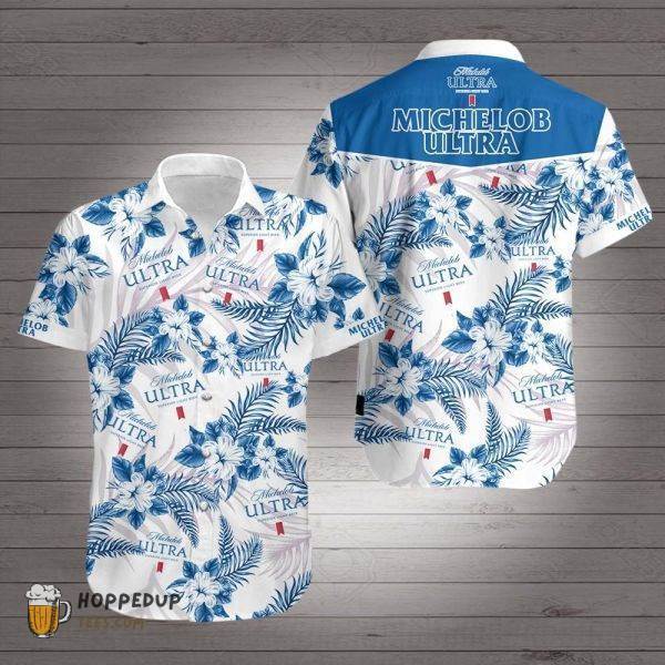 Michelob Ultra Beer Blue Hawaiian Shirt