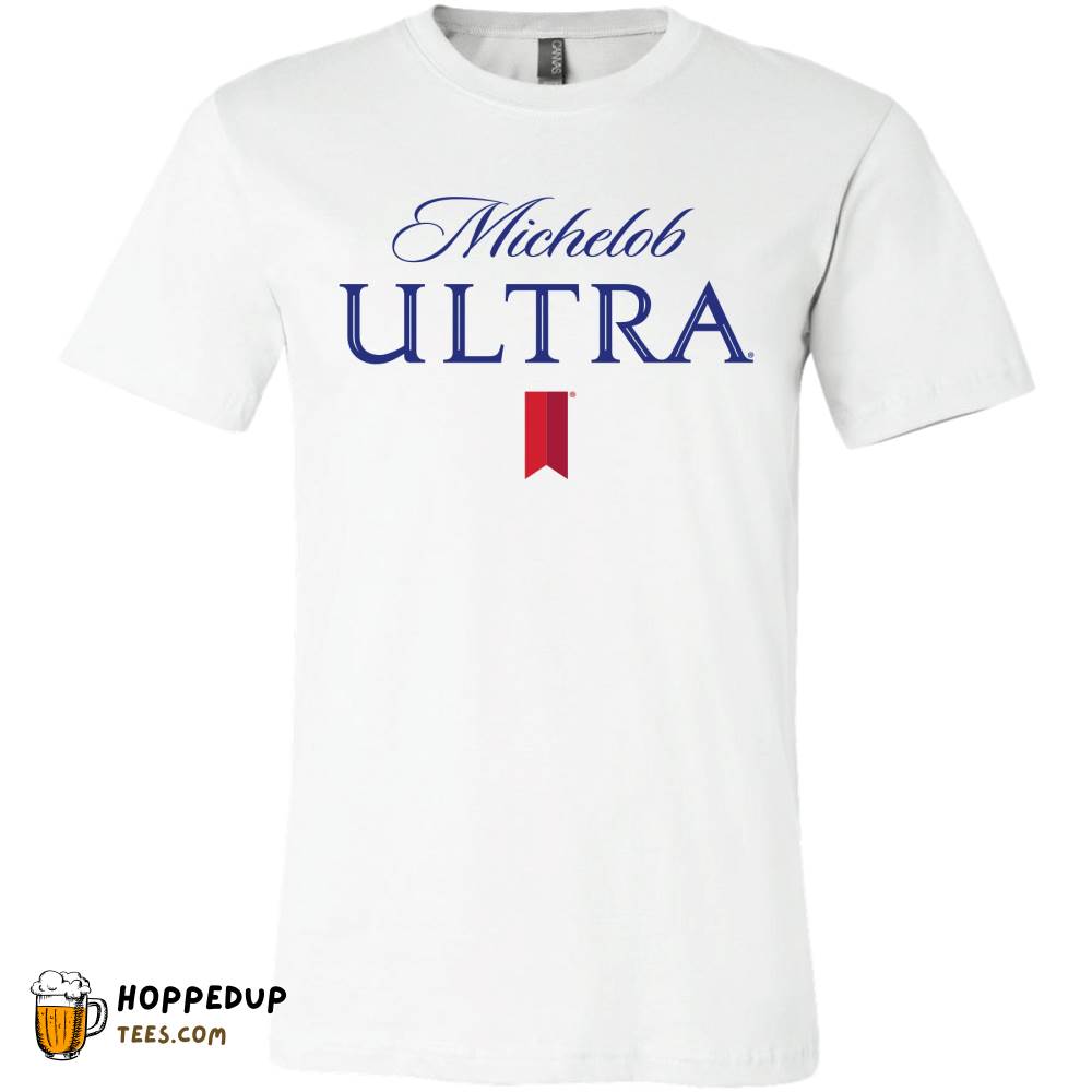 Michelob Ultra Beer Iconic Logo White Tee HU