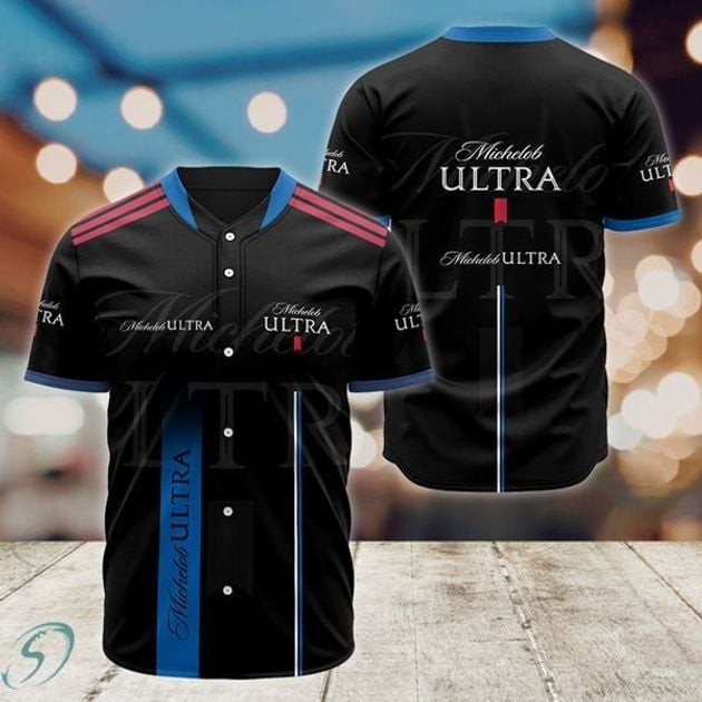 Michelob Ultra Black Label Baseball Jersey for Beer and Vodka Lovers HU