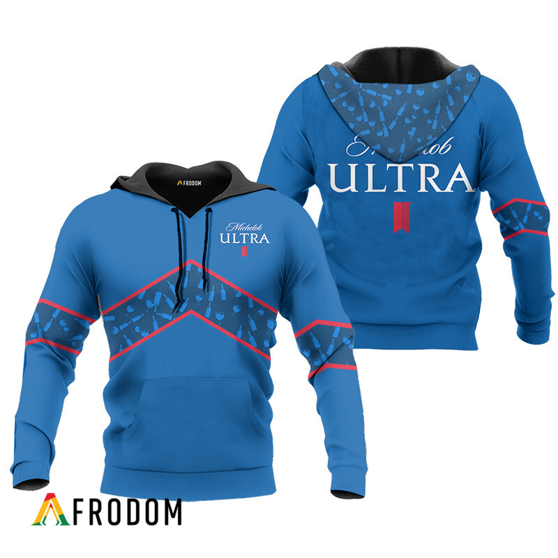 Michelob Ultra Blue Wine Pattern Hoodie HU