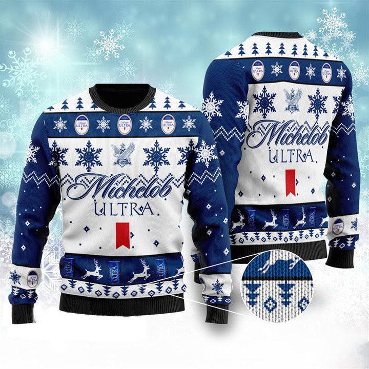 Michelob Ultra Christmas Sweater HU