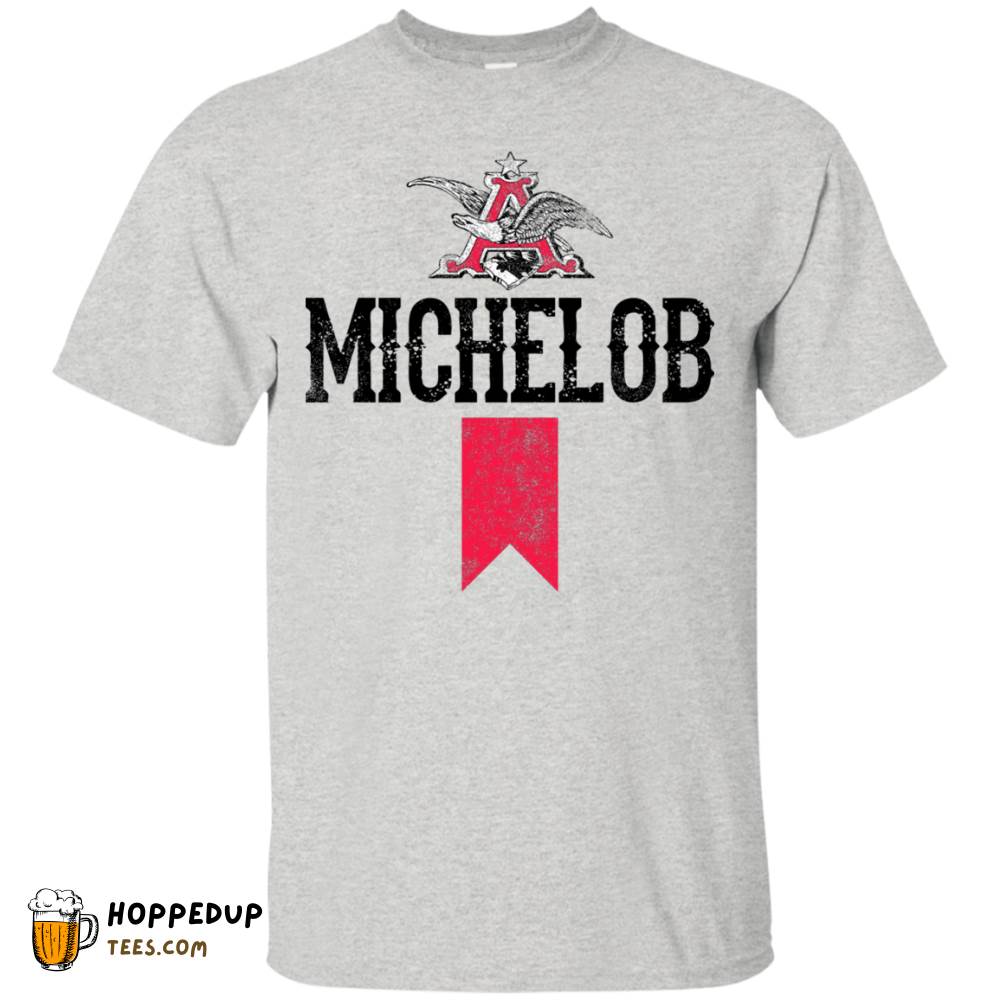 Michelob Ultra Color Worn Label Pattern Custom Tee HU