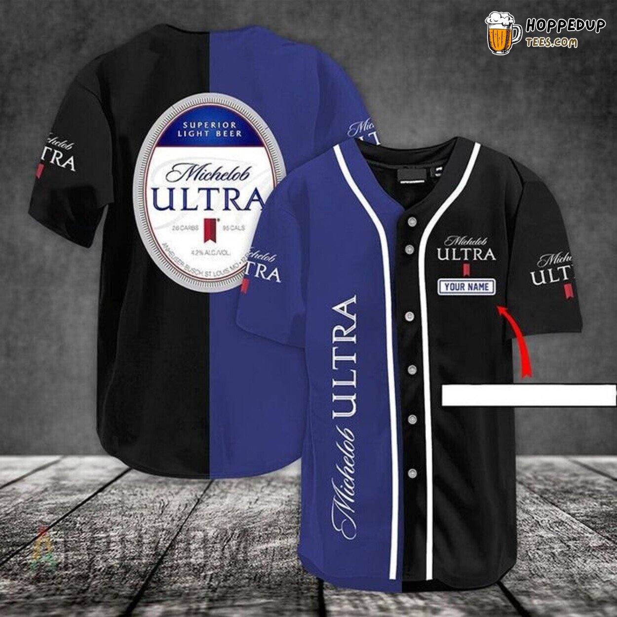 Michelob Ultra Customized Logo White Casual Baseball Jersey