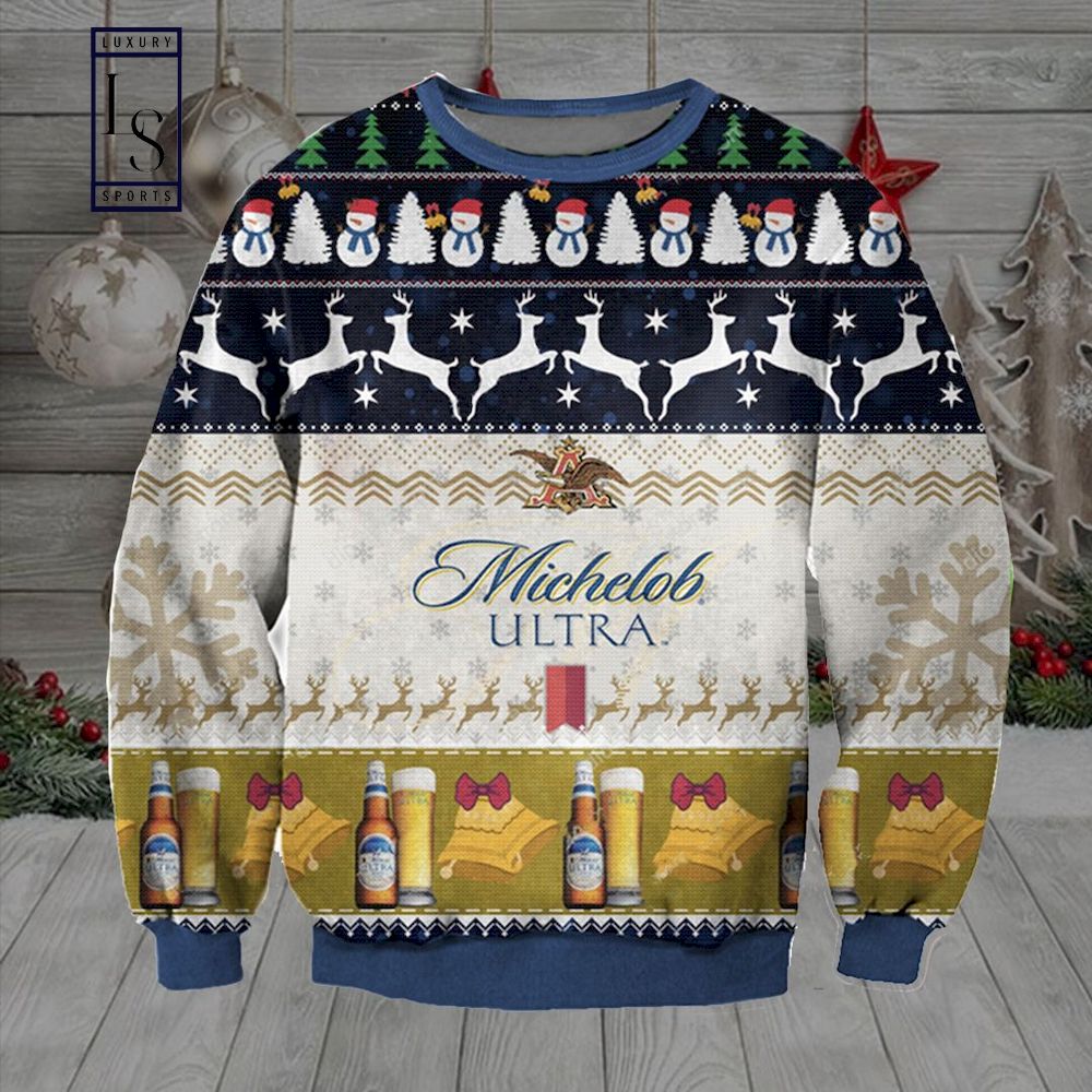 Michelob Ultra Gift In Christmas Ugly Sweater HU