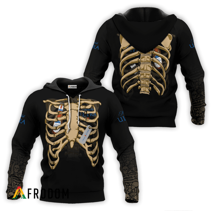 Michelob Ultra Halloween Ribcage Hoodie HU
