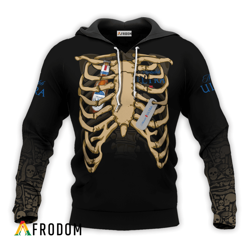 Michelob Ultra Halloween Ribcage Hoodie HU